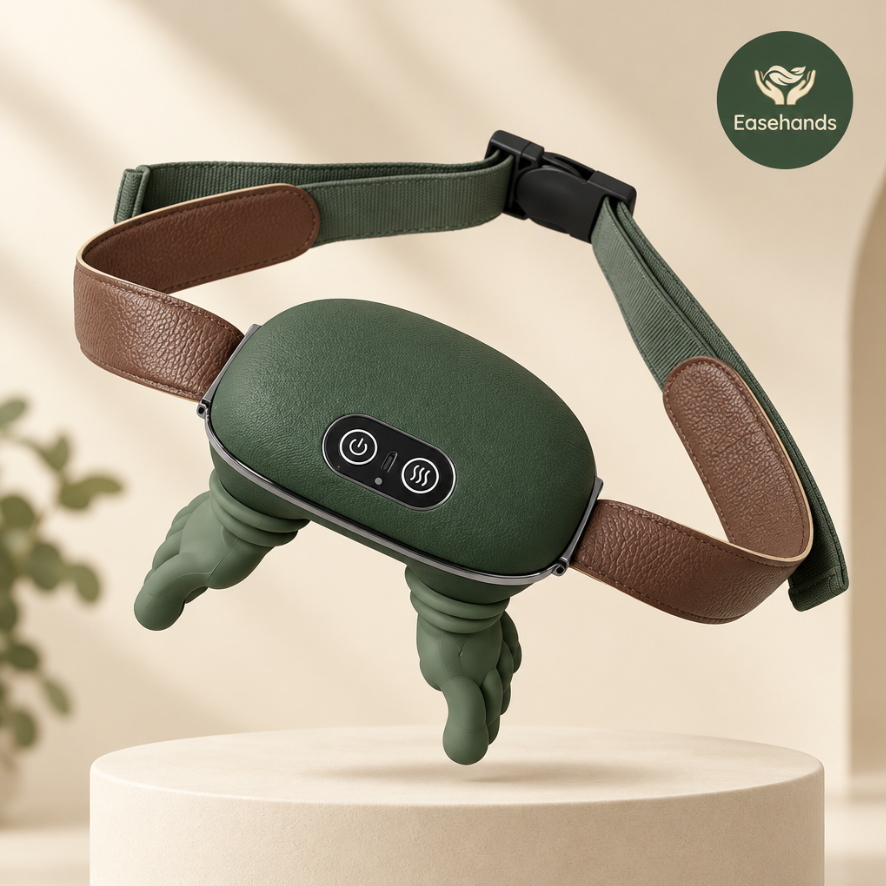 Easehands green neck and shoulder massager with adjustable strap